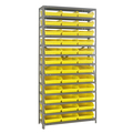 Quantum Storage Systems Steel Shelving with plastic bins 1275-109YL
